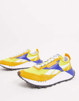 yellow reebok sneakers