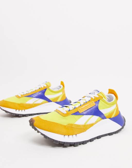 All yellow cheap reebok