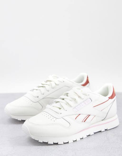 zal ik doen Zenuw Autonomie Reebok - Classic - Leren sneakers in gebroken wit en brons | ASOS