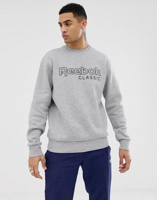 reebok classic grey sweatshirt