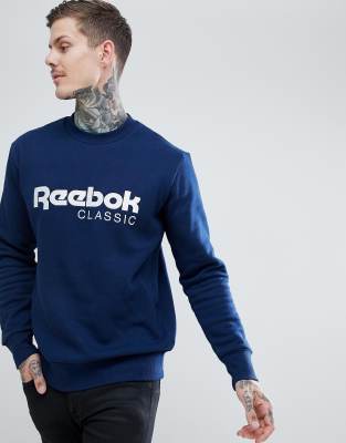 navy reebok sweatshirt