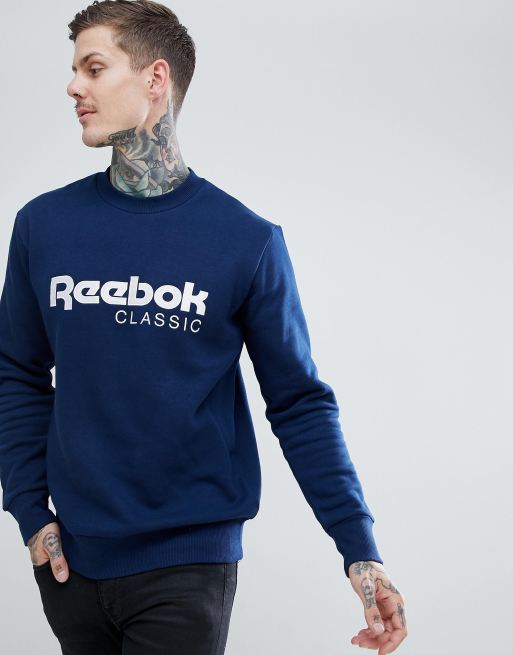 Reebok classic outlet sweatshirt blue