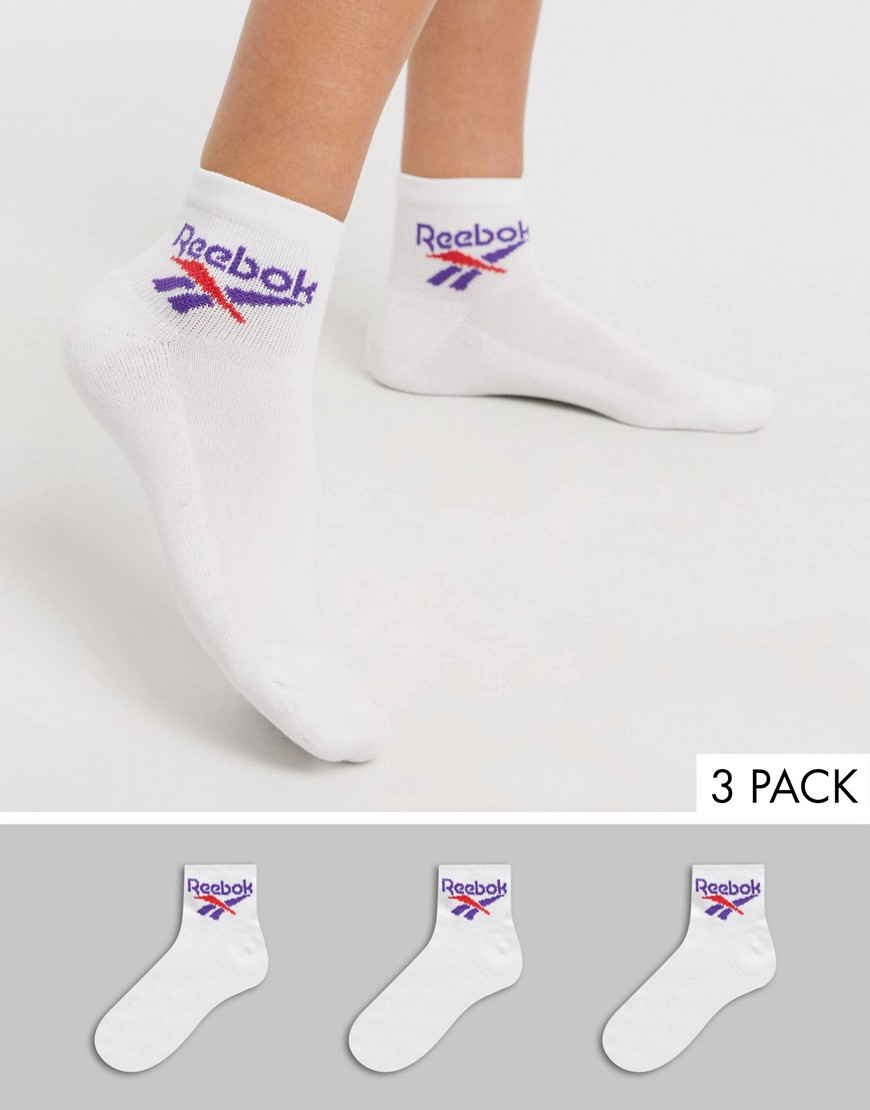Reebok - Classic - Lost & Found - Set van 3 paar sokken in wit