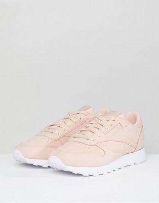 reebok classic leather trainers pink