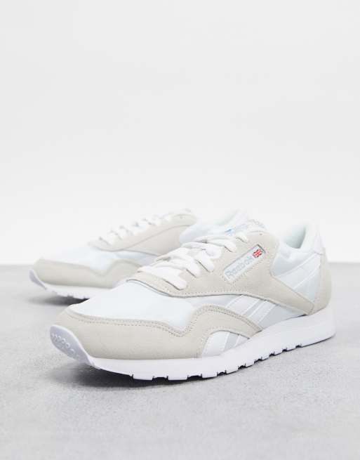 Reebok – Classic Nylon – Białe buty sportowe, 3 z 4