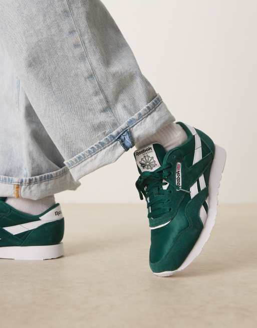 Reebok size 14 white and forest green shoe Reebok LX2200 Vintage Dark Green & White Shoes | Liberty Center main image 4