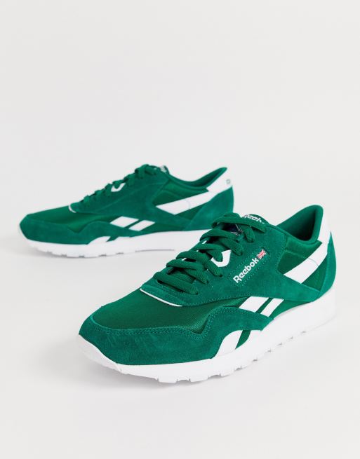 reebok classic nylon womens green