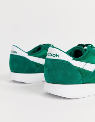 green sneakers