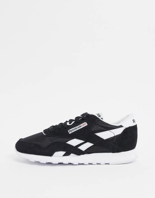 Reebok classic blanco store y negro