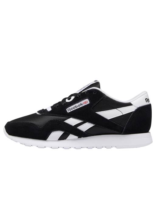 Reebok Classic nylon sneakers in black | ASOS