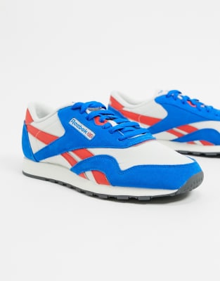 blue reebok sneakers