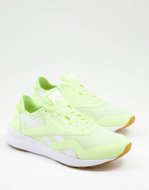 Reebok yellow classic hot sale nylon trainers