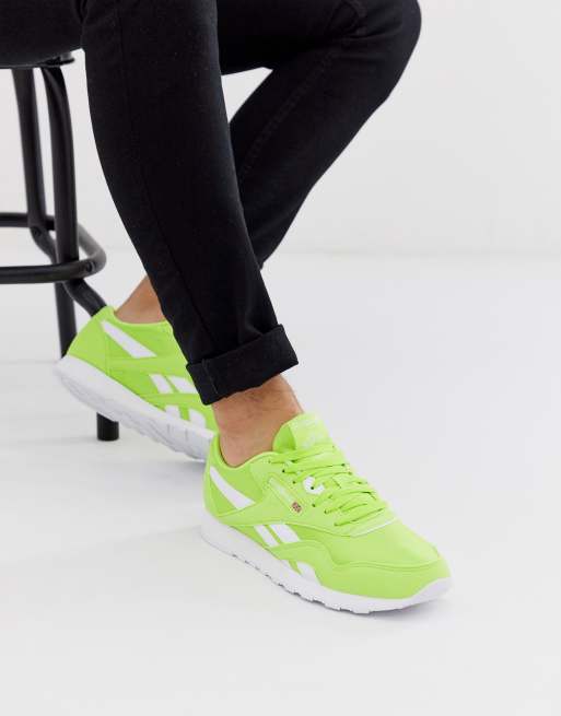 Reebok on sale lime green