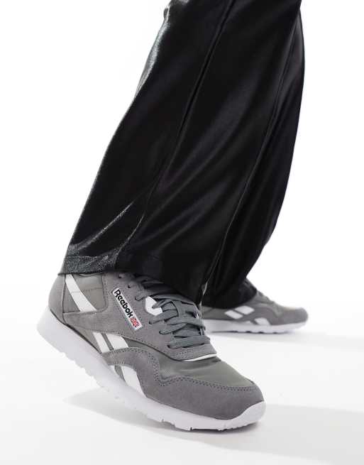 Reebok Classic Nylon sneakers in grey ASOS