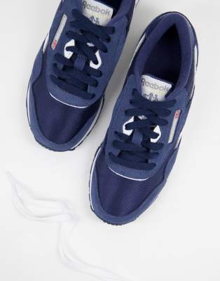 reebok navy blue sneakers