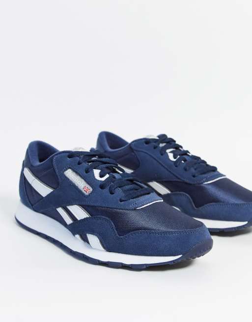 Joseph Banks Uden for pianist Reebok Classic nylon sneakers in navy | ASOS