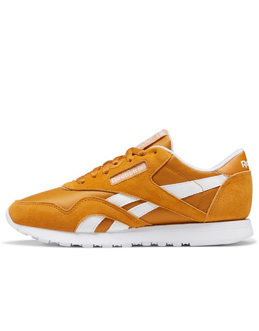 Reebok Classic Nylon Sneakers In Orange | ASOS