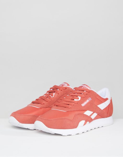 Reebok classic nylon store femme orange