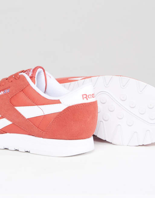 Reebok classic nylon store femme orange