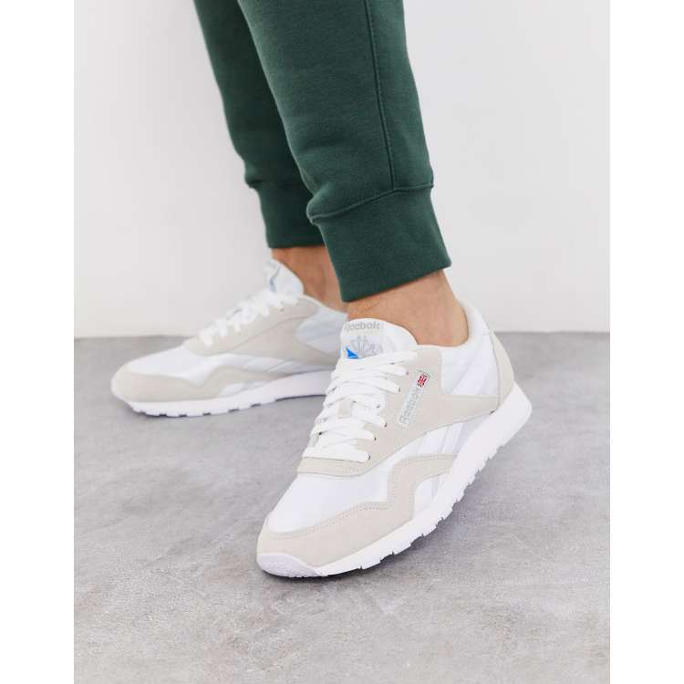 Classic nylon sneakers in white | ASOS