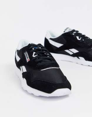 reebok classic nylon all black