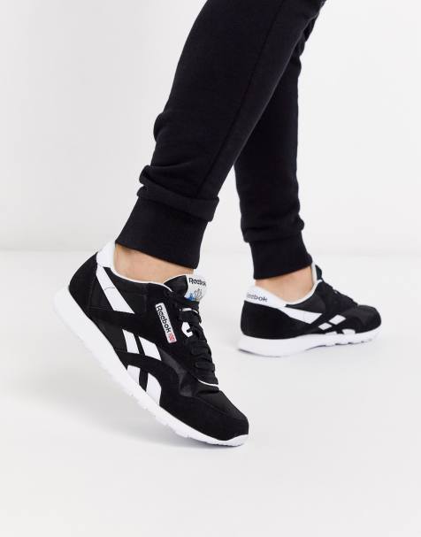 Reebok black deals trainers mens