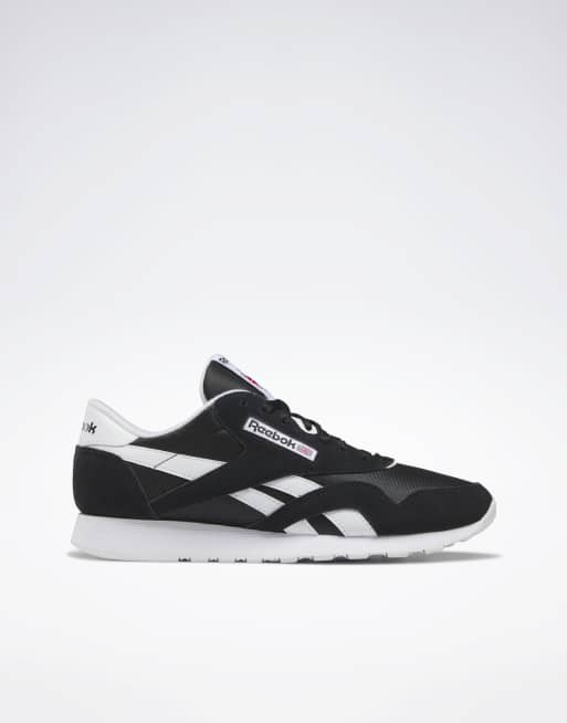 reebok classic nylon trainers black