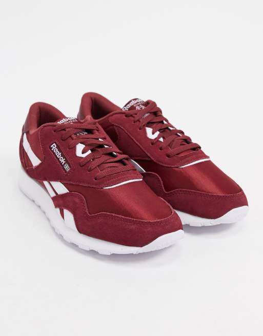 Reebok classic suede clearance burgundy