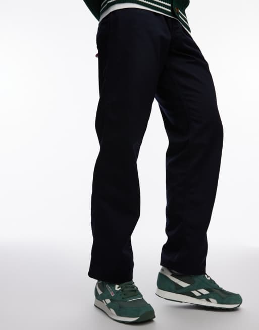 Reebok Classic Nylon trainers in green and white , 3 of 5