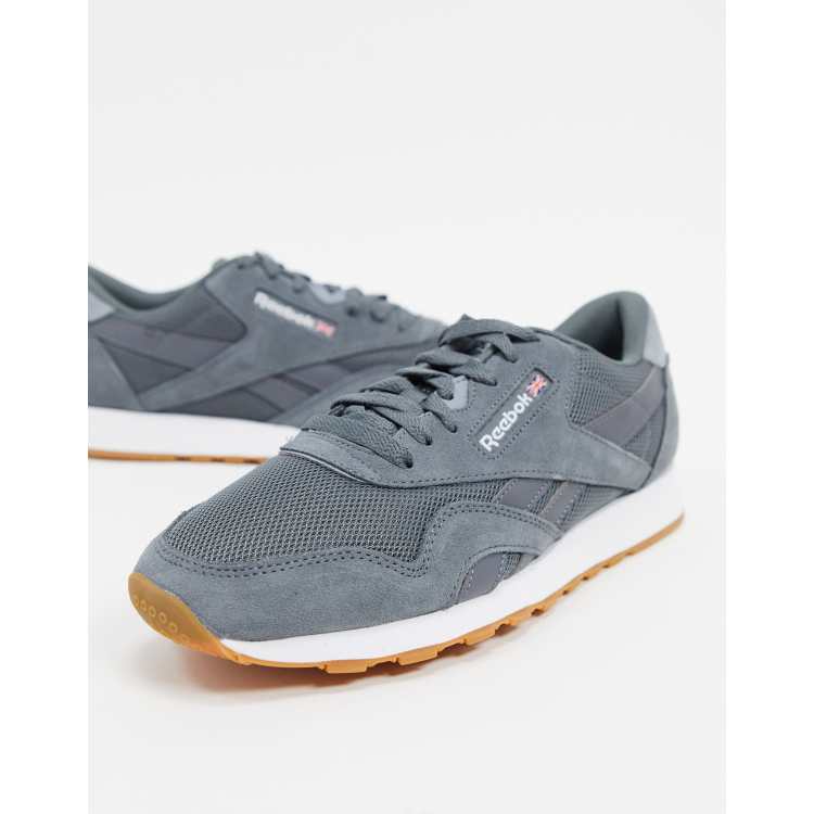 Reebok Classic Nylon trainers in grey ASOS