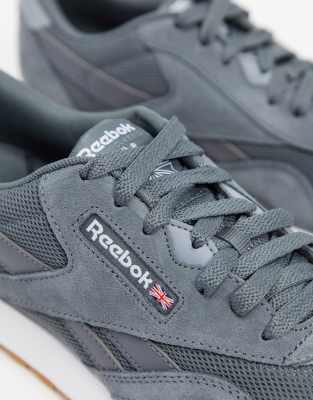 reebok classic nylon trainers in grey