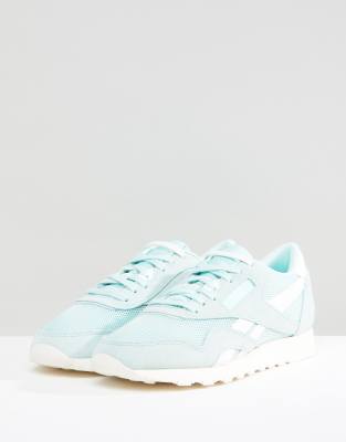 Reebok Classic Nylon Trainers In Mint 