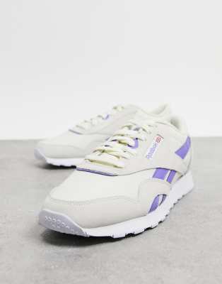 purple reebok freestyle