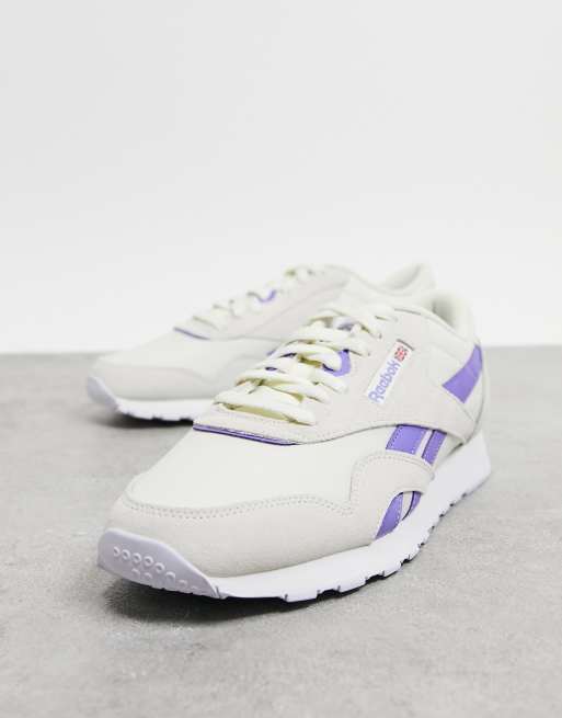 Reebok classic nylon mens hot sale purple