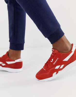 reebok red nylon