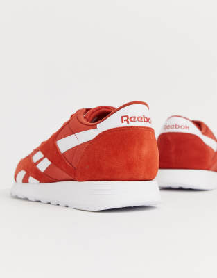 reebok red nylon