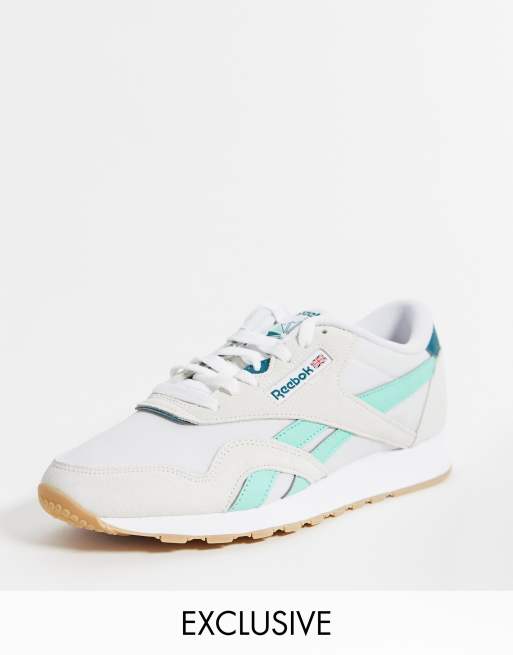 Reebok classic nylon trainers in retro white exclusive to ASOS ASOS