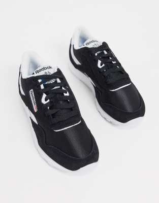 mens reebok classic nylon black