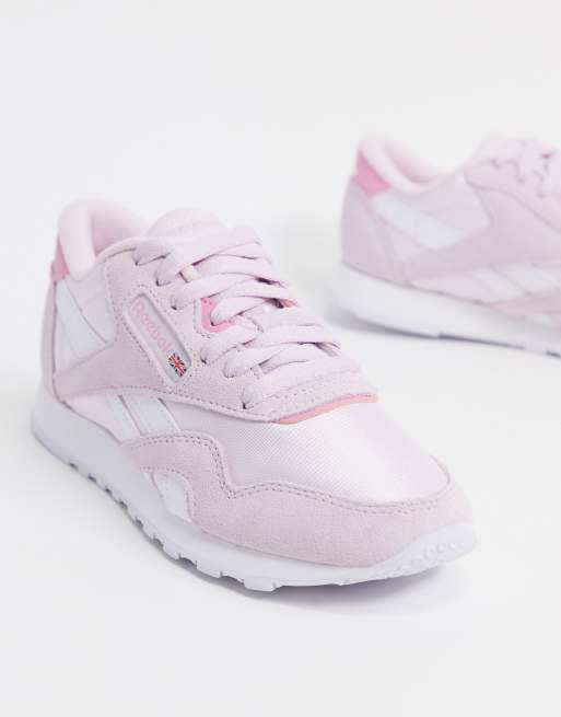 fup Machu Picchu forhandler Reebok Classic Nylon trainerss in pink | ASOS