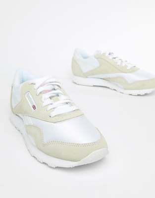 reebok cream trainers