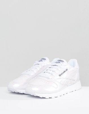 Reebok Classic Patent Pearl Trainers In 