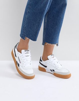 Reebok Classic Revenge Plus Sneakers In White And Navy | ASOS
