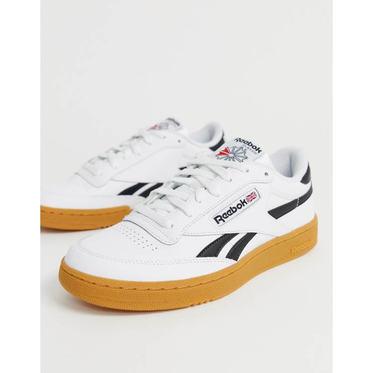 Reebok classic plus trainers with gum sole in white ASOS