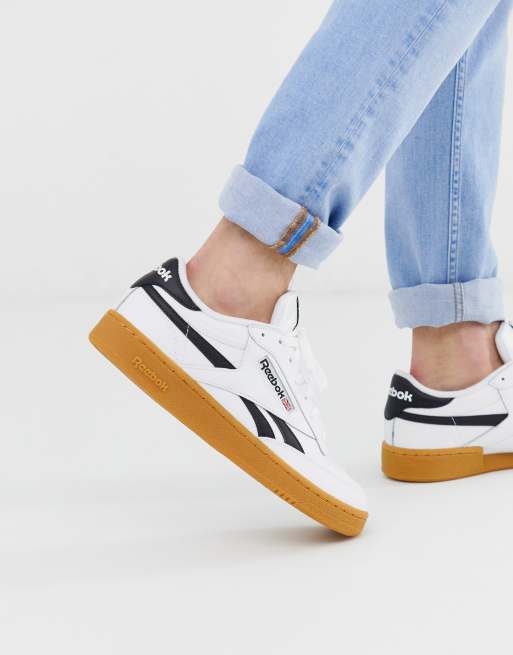 classic revenge trainers with gum sole in white ASOS