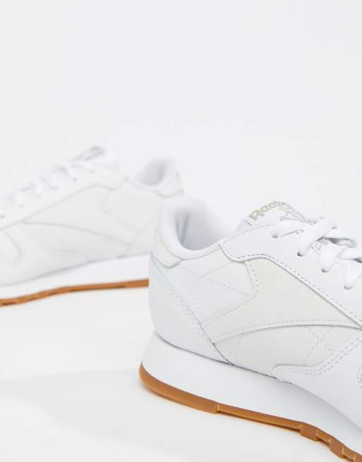 Reebok - Classic - Sneakers van wit leer met gumzool, 3 van 4