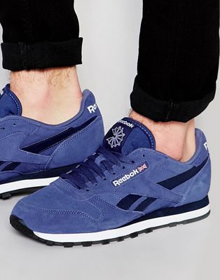 Reebok Classic Suede Trainers In Blue V67588 | ASOS