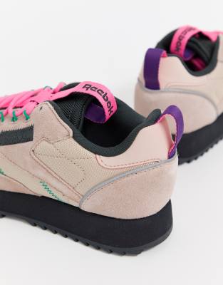 asos reebok classic pink