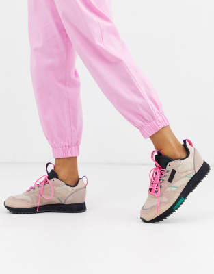 asos reebok classic pink