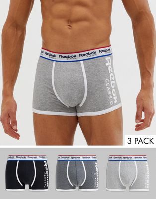 Reebok Classic – Underkläder i 3- pack-Flerfärgad