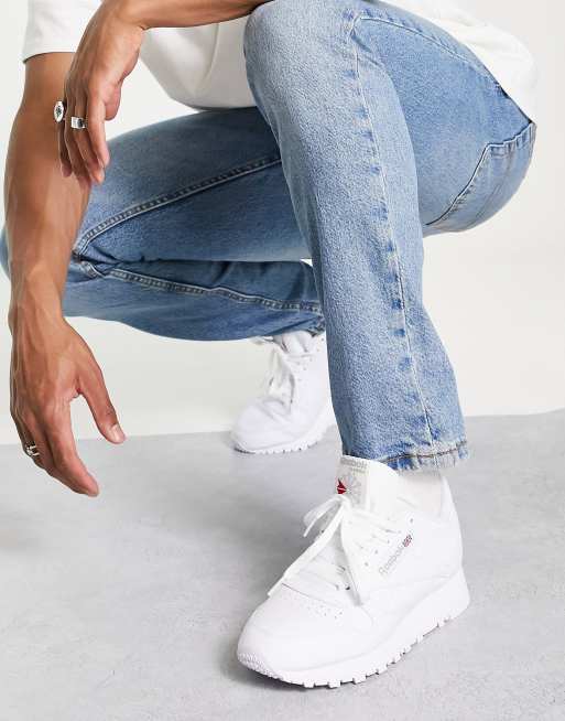Reebok – Classic – Vita lädersneakers i tre nyanser